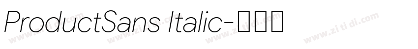 ProductSans Italic字体转换